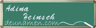 Adina Heinsch Visitenkarte
